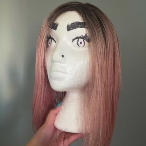 🌺 3/$20 Pink human hair wig
